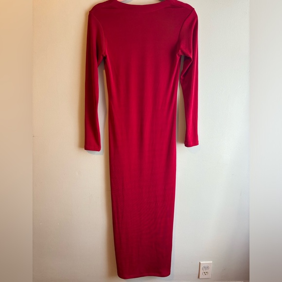 Van Tisse Full Length Bodycon Red Dress - Picture 5 of 6